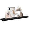 323778 vidaXL Floating Wall Shelf High Gloss Black 120x23,5x3,8 cm MDF