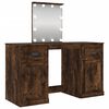 vidaXL Snyrtibor&eth; me&eth; Spegli Sonoma Eikarlitur 130x50x132,5 cm