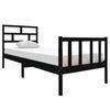 vidaXL R&uacute;mgrind Sv&ouml;rt Gegnheil Fura 75x190 cm L&iacute;til Einbrei&eth;