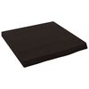 vidaXL Vegghilla D&ouml;kkbr&uacute;n 40x40x(2-4) cm Me&eth;h&ouml;ndlu&eth; Gegnheil Eik