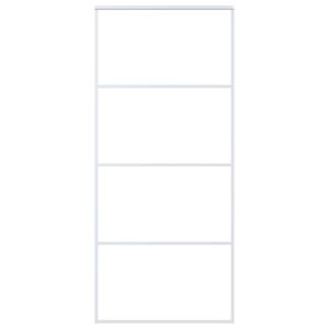 vidaXL Rennihur&eth; Matt Hert &Ouml;ryggisgler og &Aacute;l 90x205 cm Hv&iacute;t