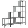 vidaXL B&oacute;kask&aacute;pur Gr&aacute;r Sonoma 122x30x132 cm Samsettur Vi&eth;ur og M&aacute;lmur