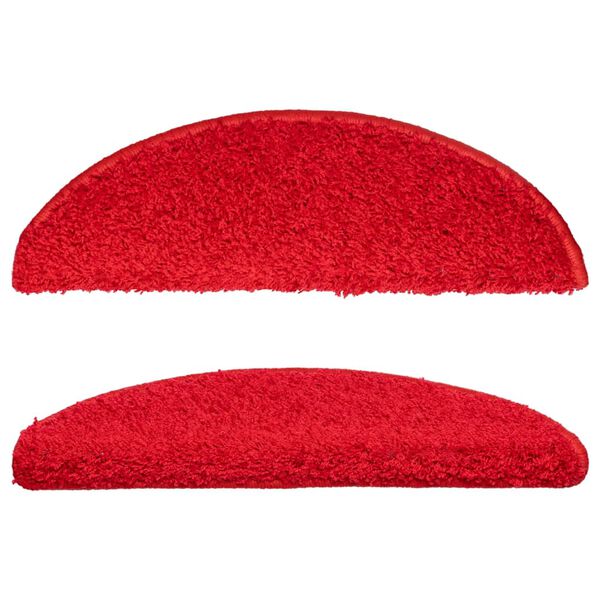 vidaXL Stigamottur 15 stk 56x17x3 cm rau&eth;ar h&aacute;lfhringlaga