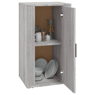 vidaXL Skenkur Grár Sonoma Eik 40x33x70 cm Samsettur Viður