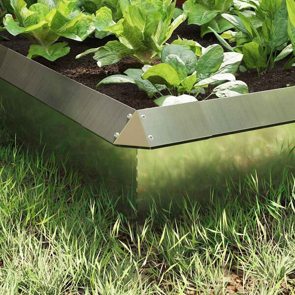 vidaXL Sniglagir&eth;ingar 8 pcs Silfur Galvaniserad st&aacute;l