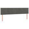 vidaXL H&ouml;fu&eth;gaflar D&ouml;kkgr&aacute;tt 200x5x78/88 cm Flauel