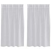 vidaXL Voile gard&iacute;na 2 pcs Lj&oacute;sgr&aacute;r 140 x 140 cm P&oacute;l&yacute;ester