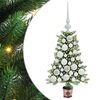 vidaXL J&oacute;latr&eacute; me&eth; 150 LED me&eth; standi Gr&aelig;nn 65 cm PE