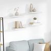 vidaXL Vegghengdar Hillur 4 stk. Eikarlitur & Hv&iacute;tur 50x23x3,8 cm MDF