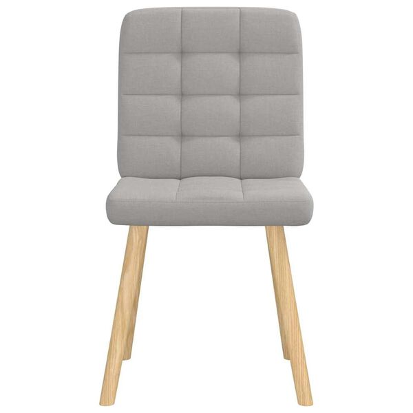 vidaXL bor&eth;stofust&oacute;lar 4 stk Cloud Grey Efni