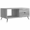vidaXL S&oacute;fabor&eth; Gr&aacute;r Sonoma eikarlitur 90 x 50 x 40 cm Samsettur vi&eth;ur