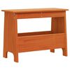 vidaXL Forstofubekkur Vaxbr&uacute;nn 60x28x45 cm Gegnheil Fura