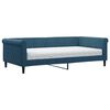 vidaXL Svefns&oacute;fi me&eth; D&yacute;nu Bl&aacute;r 100x200 cm Flauel