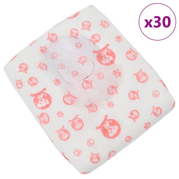 vidaXL Einnota &thorn;vottapoki fyrir t&iacute;kur 30 pcs Hv&iacute;t M