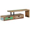 vidaXL sj&oacute;nvarpsstandur (118-200) x 30 x 40 cm &uacute;r endurunnu gegnheilu tr&eacute;