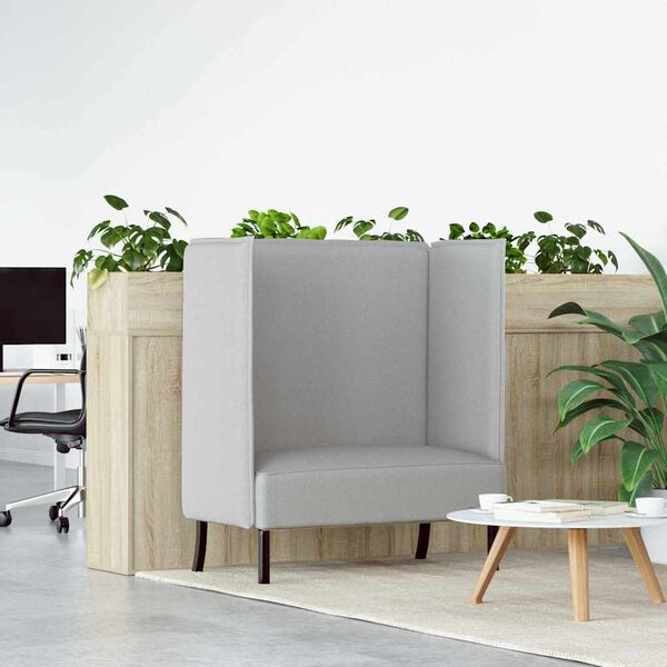 vidaXL H&aacute;bak s&oacute;fi 101cm Sk&yacute;ja gr&aacute;tt d&uacute;kur