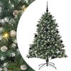 vidaXL Gervi j&oacute;latr&eacute; me&eth; 150 LED Gr&aelig;nn 150 cm PVC, plast og st&aacute;l