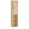 vidaXL H&aacute;r Sk&aacute;pur Sonoma Eik 34,5x34x180 cm Samsettur Vi&eth;ur