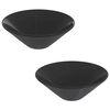vidaXL handlaugar 2 stk Glans Svartur &Oslash;42x14 cm Keramik