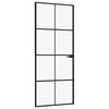 vidaXL Innihur&eth; &THORN;unn Sv&ouml;rt 83x201,5 cm Hert Gler og &Aacute;l