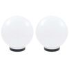 vidaXL LED K&uacute;lulampar 2 stk K&uacute;lulaga 25 cm PMMA