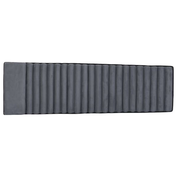 vidaXL Sessa &iacute; S&oacute;lbekk Gr&aacute; R&uacute;skinn