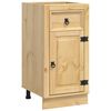 vidaXL Cabinet SKI Hunangsbjartur 40 x 46 x 81,5 cm Solid furuhikk