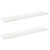 vidaXL Flj&oacute;tandi skrifbor&eth; Vegghengt 2 pcs Hv&iacute;t 100 x 18 x 2,5 cm St&aacute;l