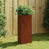 vidaXL Gr&oacute;&eth;urker 40x34,5x75 cm Corten St&aacute;l