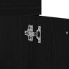 vidaXL Baðherbergisbúnaðarsamsett 2 pcs Svartur Eik 90 x 38.5 x 46 cm