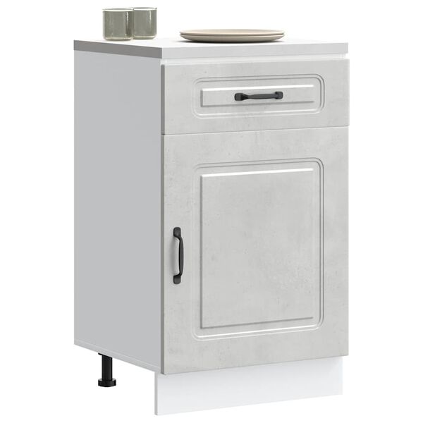 vidaXL Eldh&uacute;sundirsk&aacute;pur Kalmar Steypugr&aacute;r Samsettur Vi&eth;ur