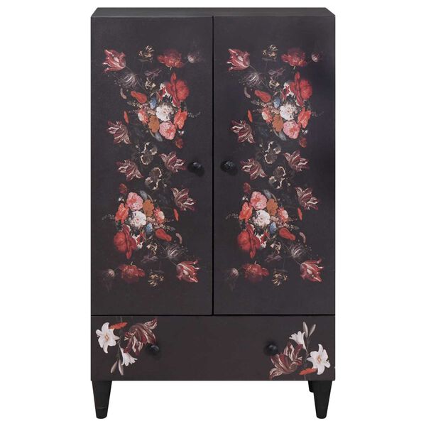 vidaXL Geymsk&aacute;pur me&eth; hur&eth; Marglitur 60 x 33,5 x 100 cm Hart mang&oacute;tr&eacute;