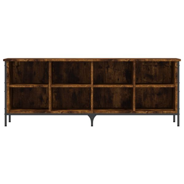 vidaXL Sk&oacute;sk&aacute;pur Reykt&oacute;na Eikarlitur 131x35x50 cm Samsettur Vi&eth;ur