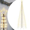 vidaXL LED j&oacute;latr&eacute; me&eth; Broddum 570 LED Hl&yacute; Hv&iacute;t 300 cm