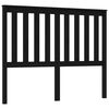 vidaXL H&ouml;f&eth;agafl fyrir R&uacute;m Svartur 146x6x101 cm Gegnheil Fura