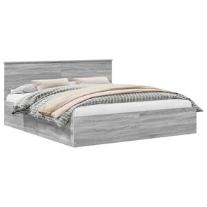 vidaXL Ramsv&iacute;k me&eth; h&ouml;fu&eth;gafl Gr&aacute;r Sonoma 200 x 200 cm Samsettur vi&eth;ur