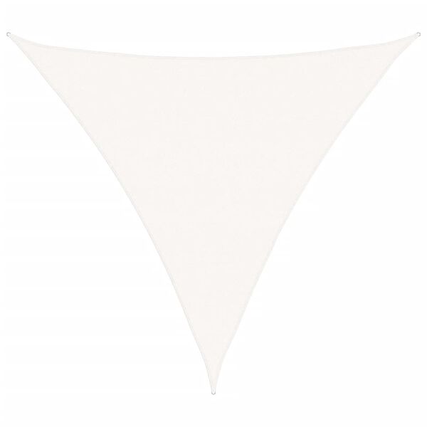 vidaXL S&oacute;lskyggni Segl HDPE &THORN;r&iacute;hyrnt 5x5x5 m Hv&iacute;tt