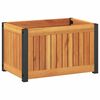 vidaXL Gar&eth;pl&ouml;ntuker 45x30x27,5 cm Gegnheill Akas&iacute;uvi&eth;ur og St&aacute;l