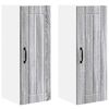 vidaXL Eldh&uacute;s sk&aacute;pur Lucca 2 pcs Gr&aacute;r Sonoma eikarlitur