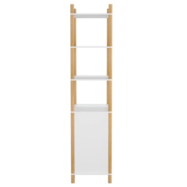 vidaXL Skenkur Hvítt 60x40x173 cm Samsettur Viður