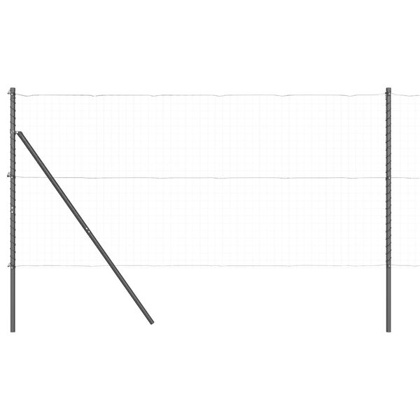 vidaXL Girðingarpóstur Annað 52 pcs Grár 3,2 x 3,2 x 210 cm Stál