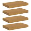 vidaXL Vegghylla 4 pcs Drapplita&eth;ur 40 x 23,5 x 4 cm Samsettur vi&eth;ur