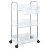 vidaXL geymsluvagn 3-stiga gagns&aelig; 37x28x68 cm Akr&yacute;l
