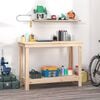 vidaXL Vinnubekkur 110x50x80 cm Gegnheil Fura