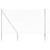 vidaXL Gir&eth;ingarp&oacute;stur Silfur 10 x 1,5 m (40 x 40 mm net) St&aacute;l
