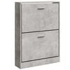 vidaXL Sk&oacute;sk&aacute;pur Steypugr&aacute;r 59x17x81 cm Samsettur Vi&eth;ur