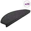 vidaXL Stigamottur 20 stk 65x24x4 cm antras&iacute;t h&aacute;lfhringlaga st&oacute;rar
