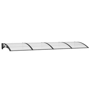 vidaXL Dyraskyggni Svart 350x100 cm P&oacute;l&yacute;karb&oacute;nat