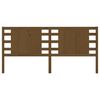 vidaXL Höfðagafl Ljósbrúnn 126x4x100 cm Gegnheil Fura