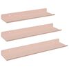 vidaXL Flj&oacute;tandi skrifbor&eth; 3 pcs Bleikur 40 x 9 x 2,5 cm St&aacute;l